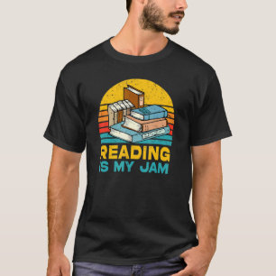 Retro Reading Is My Jam I Love To Read Books T-Shirt