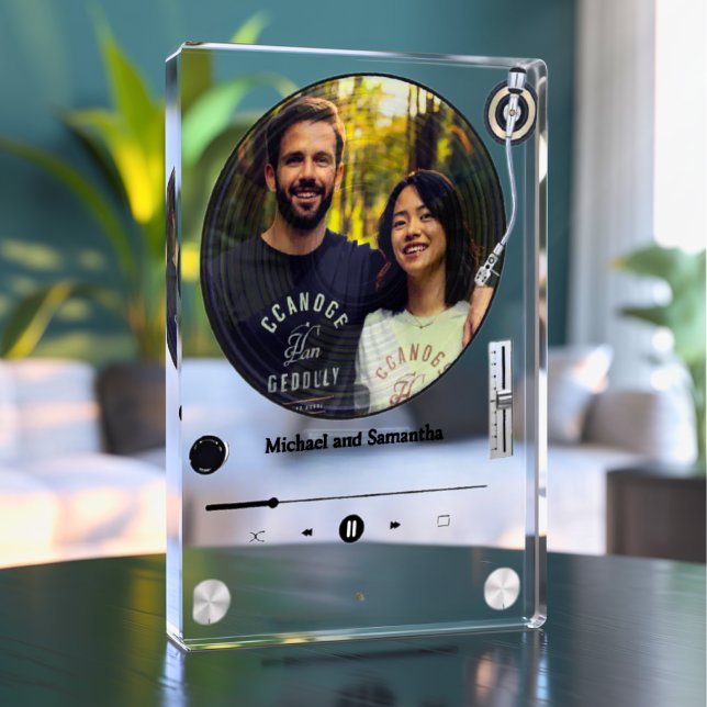 Retro Record Music Themed Add Your Own Photo (Creator Uploaded)