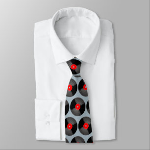 Retro Record Neck Tie