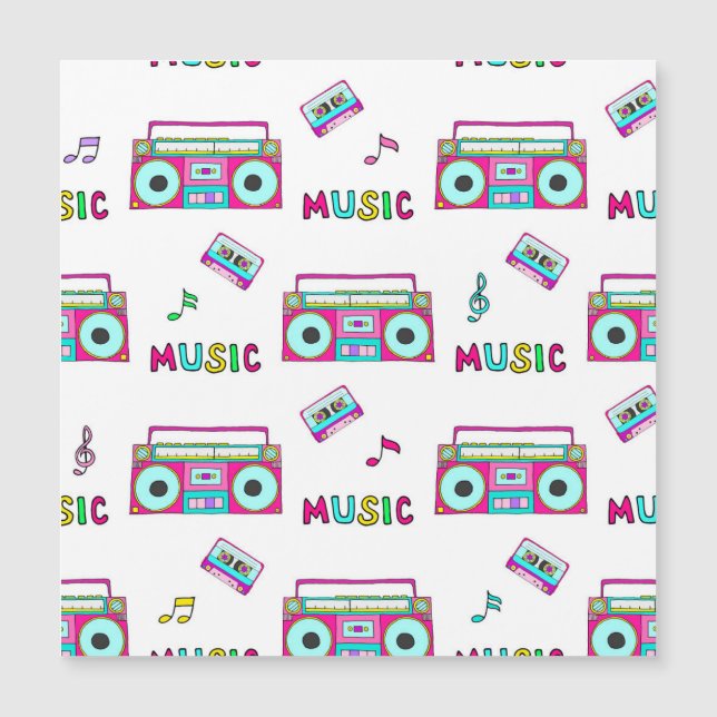 Retro Recorder Tape Seamless (Front)