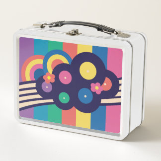 Retro Records Rainbow Lunchbox