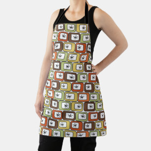 Retro Rectangles with Starbursts Apron