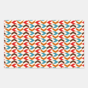 Retro Rectangular Sticker