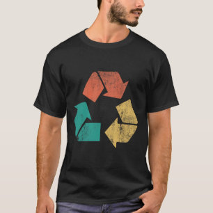 Retro Recycle Logo Protect Nature Earth Day Men Wo T-Shirt