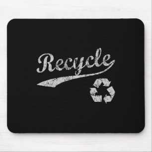 Retro Recycle Sporty Environmental  Mouse Pad