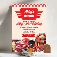 Retro Red Car 1950s Diner Party