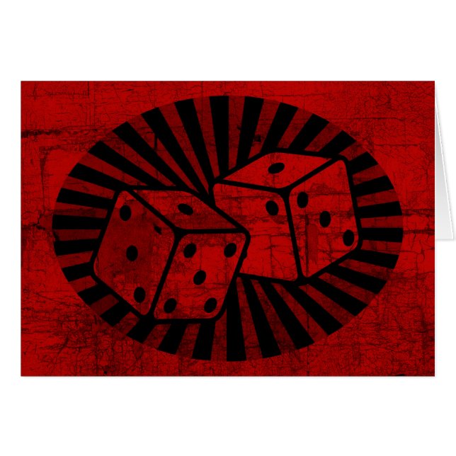Retro Red Dice (Front Horizontal)