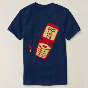 Retro Red Flip Phone T-Shirt