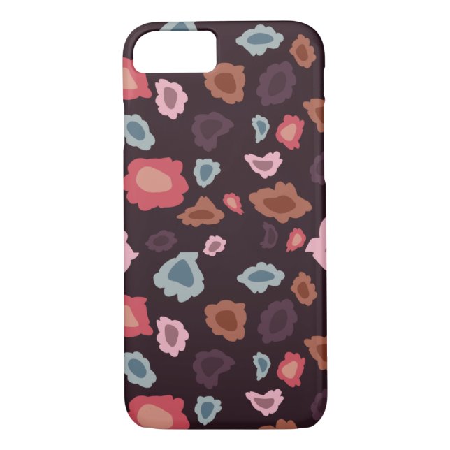 Retro red floral pattern Case-Mate iPhone case (Back)