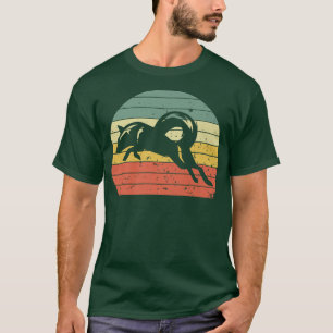 Retro Red Fo Vintage Red Fo Silhouette Zoo Animal  T-Shirt