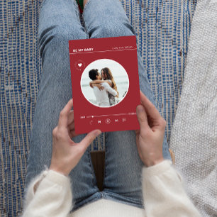 Retro Red Heart Forever Love Valentine's Card