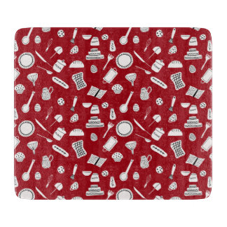 Retro Red Kitchen Cutting Board