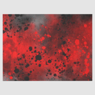 Retro Red Paint Splatter  Tissue Paper