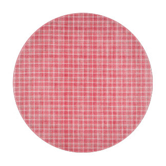 Retro red plaid tartan: seamless pattern. cutting board