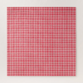 Retro red plaid tartan: seamless pattern. jigsaw puzzle