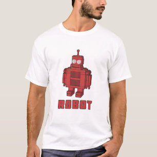 Retro Red Robot T-Shirt