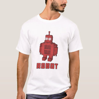 Retro Red Robot T-Shirt