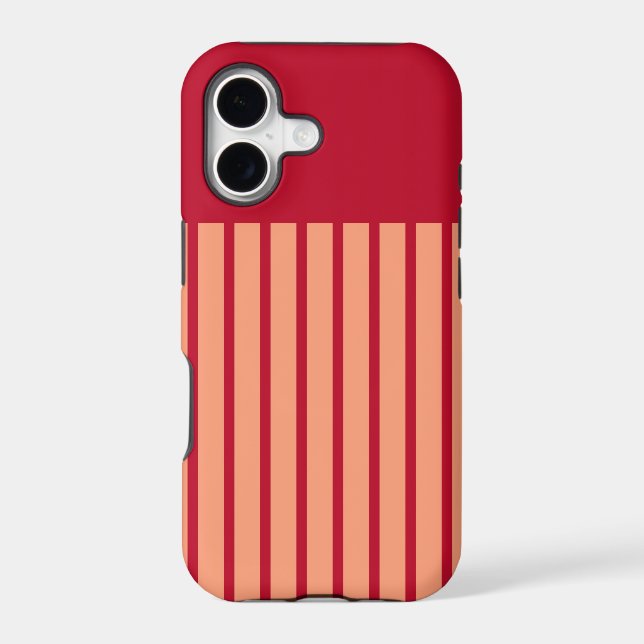 Retro Red striped pattern (Back)