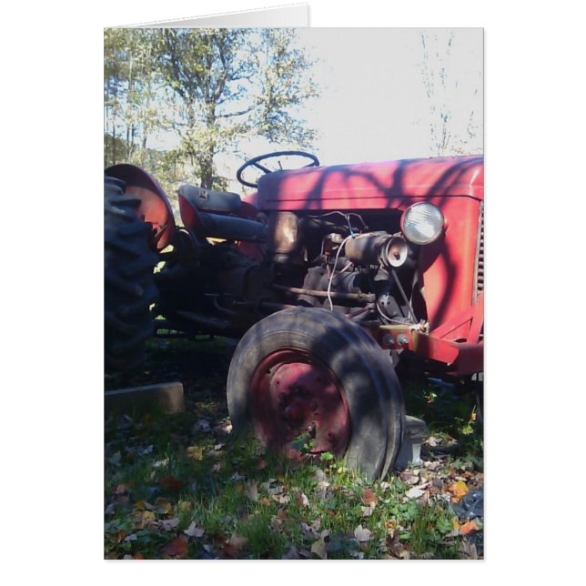 Retro Red Tractor (Front)