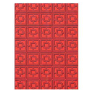 Retro Red Trellis Tablecloth