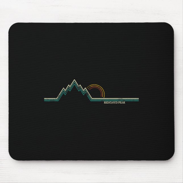 Retro Redcloud Peak  Mouse Pad (Front)