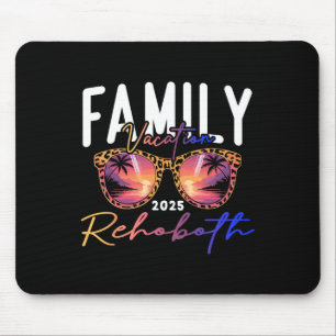 Retro Rehoboth Beach Delaware Sungles Summer Vacat Mouse Pad