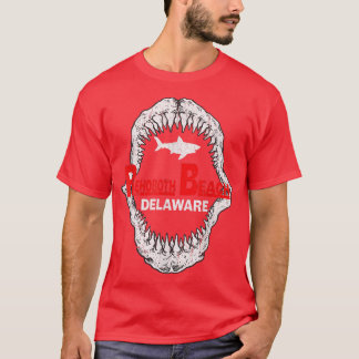 Retro Rehoboth Beach Delaware Vintage Shark Teeth T-Shirt