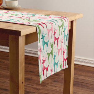 Retro Reindeer ©studioxtine Short Table Runner