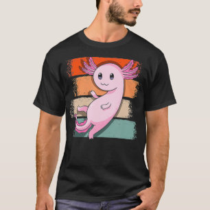 Retro Relaolotl Aolotl Amphibia T-Shirt