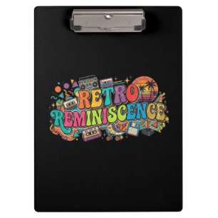 Retro Reminiscence T-Shirt Design Clipboard