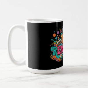 Retro Reminiscence T-Shirt Design Coffee Mug