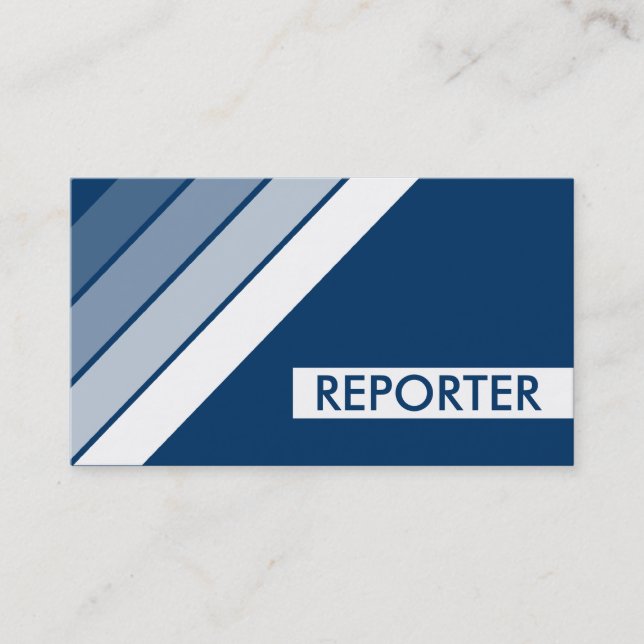 retro REPORTER Business Card (Front)