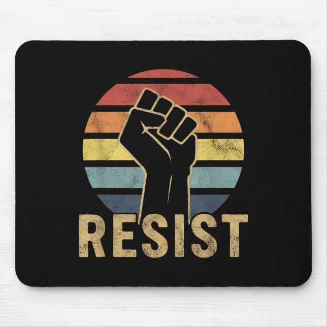 Retro Resist  Mouse Pad (Front)