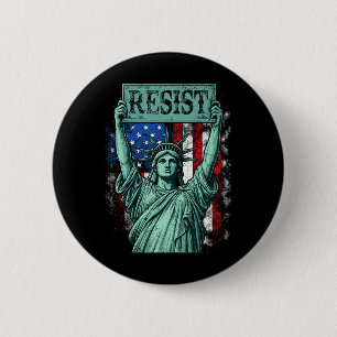 Retro Resist Not My President Anti-trump 6 Cm Round Badge