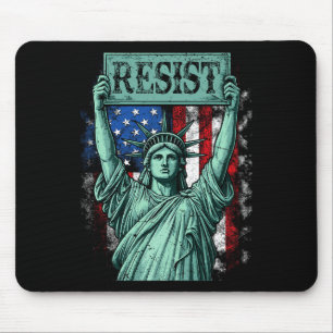 Retro Resist Not My President Anti-trump  Mouse Pad