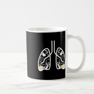 Retro Respiratory Therapist Rt Lung Ghost Pumpkin  Coffee Mug