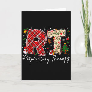 Retro Resratory Therapy Rt Santa Christmas Therapy Card