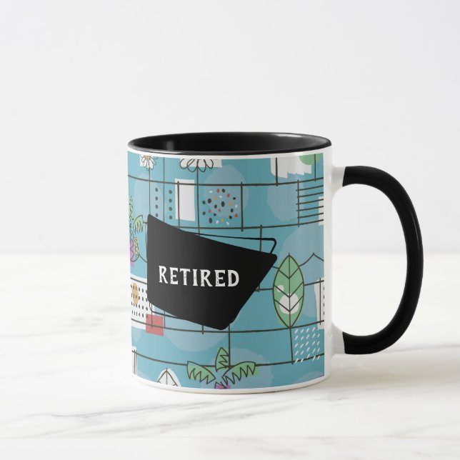 Retro Retired 1950s Mid-Century Modern Mug (Right)