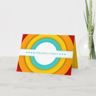 retro retirement party card