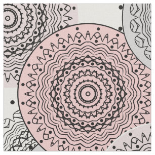 Retro, retro pattern, blue and pink,  elegant fabric