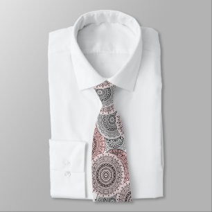 Retro, retro pattern, blue and pink, elegant tie