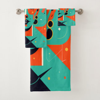 Retro Revival Bath Towel Set