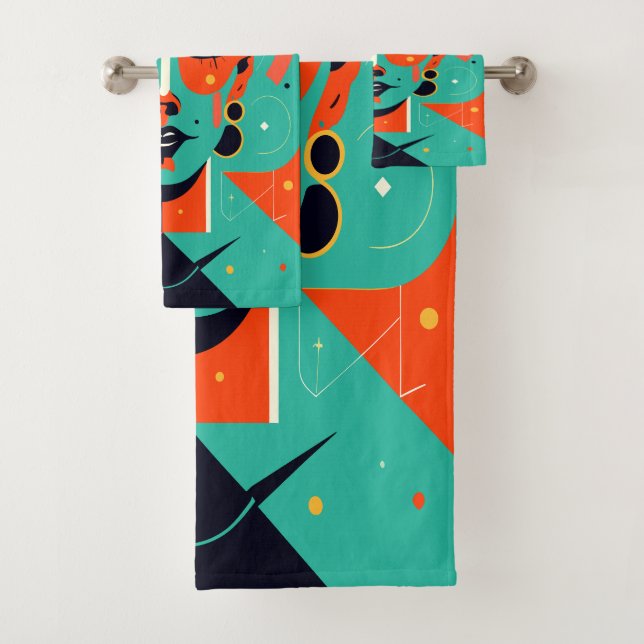 Retro Revival Bath Towel Set (Insitu)