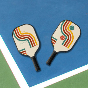 Retro Revival: Experience the 70s with Yellow Red Pickleball Paddle