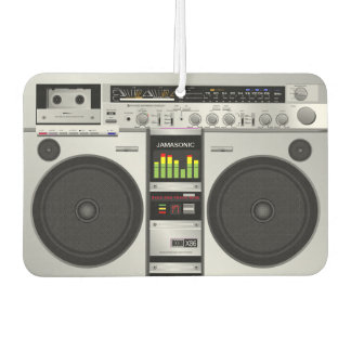 Retro Rewind: Customisable 80's Boombox Graphic Car Air Freshener