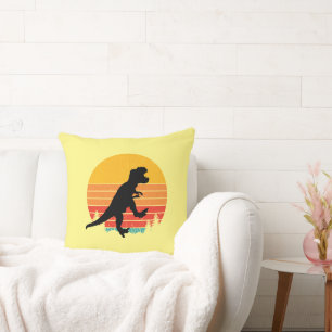 Retro Rex Roars Cushion