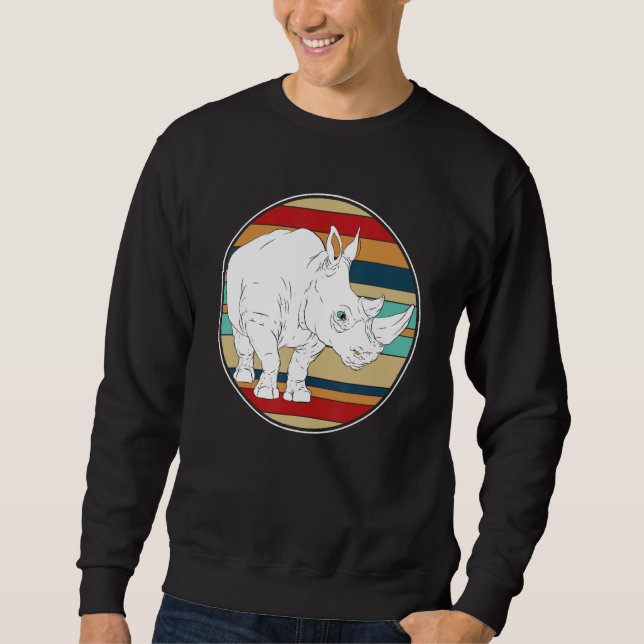 Retro Rhino Sweatshirt (Front)