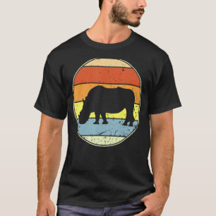 Retro Rhino Vintage Rhino Spirit Animal 80s 90s S T-Shirt