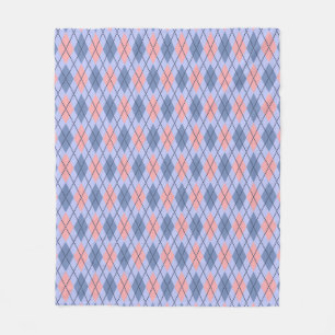 Retro rhombic pattern. fleece blanket