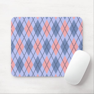 Retro rhombic pattern. mouse pad